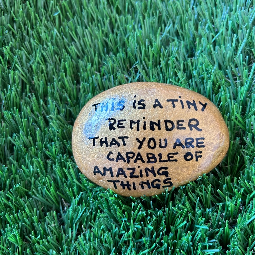 Gold Inspirational Stone
